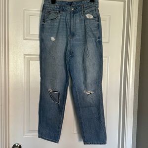 Arizona high wastes mom jean distressed size 11